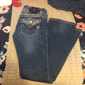 EUC WOMENS SIZE 27 MISS ME BOOTCUT JEANS